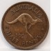 AUSTRALIA 1951 . HALF 1/2 PENNY . NICE TONE